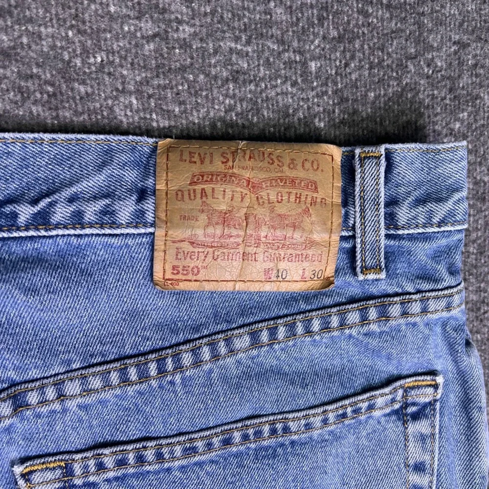 VTG 00s‎ Levis 550 Jeans Mens 40x30 Blue Relaxed Casual Tapered Denim